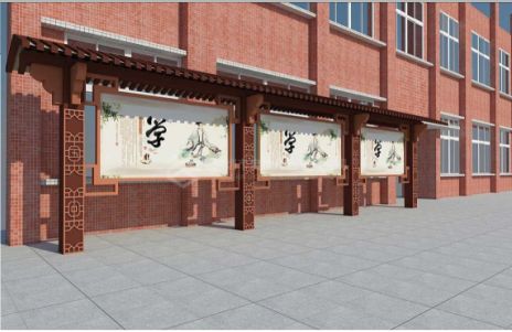 建始学校宣传栏文化墙的作用性